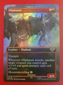 1x Oliphaunt (0426) | FOIL Borderless | LTR: Tales of Middle-Earth | MTG Magic - Image 1