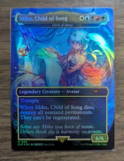 MTG Miku, Child of Song - Child of Alara Rainbow Foil Secret Lair Drop NM - Image 1