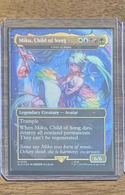 MTG Miku, Child of Song - Child of Alara Rainbow Foil Secret Lair Drop NM - Image 2