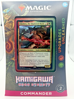 Kamigawa: Neon Dynasty Commander Deck - Upgrades Unleashed MTG Brand New Sealed 195166105352 - Image 1