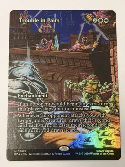Trouble in Pairs (Borderless) Teenage Mutant Ninja Turtles Eternal-Legal Foil - Image 1