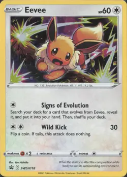 Pokemon TCG - Eevee SWSH118 Promo SWSH Black Star - 877 - Image 1