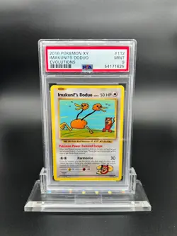 2016 Pokemon XY Evolutions Imakuni's Doduo #112 PSA 9 MINT Secret Rare Retro Art - Image 1