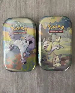 2x Pokemon Galar Pal Tins (Each Tin Includes 2 Sword & Shield Booster Packs) - Image 1