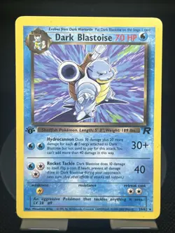 Pokemon TCG Dark Blastoise 20/82 1st Edition Team Rocket Regular Rare LP - Image 1