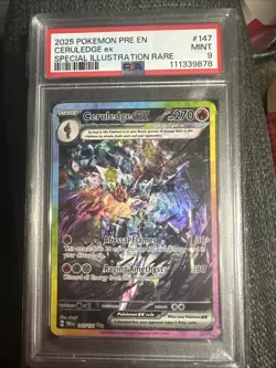 Pokemon Ceruledge ex 147/131 Prismatic Special Illustration Rare Holo PSA 9 MINT - Image 1