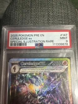 Pokemon Ceruledge ex 147/131 Prismatic Special Illustration Rare Holo PSA 9 MINT - Image 3