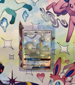 2019 Pokemon Altaria GX Hidden Fates Shiny Full Art Holo SV77/SV94 NM - Image 1