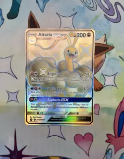 2019 Pokemon Altaria GX Hidden Fates Shiny Full Art Holo SV77/SV94 NM - Image 3