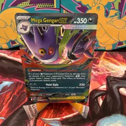 Pokemon TCG Mega Gengar ex 056/094 Me02: Phantasmal Flames NM PACK FRESH - Image 1