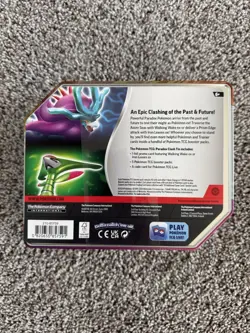 Pokemon Paradox Clash Tin IRON LEAVES EX Limited Edition - BRAND NEW SEALED - Image 2