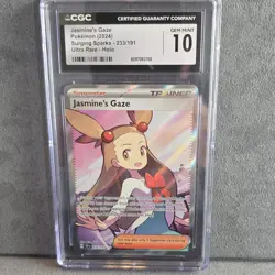 Pokemon Jasmine's Gaze Surging Sparks 233/191 CGC 10 Ultra Rare Holo - Image 1