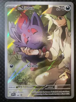 Pokemon TCG N's Zorua SVP189 SVP 189 Journey Together SV Black Star Promo NM - Image 1