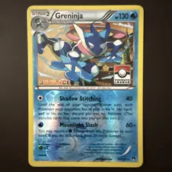 Pokemon Greninja 40/122 Reverse Holo Pokemon League Stamp 3rd Place Winner - Image 1