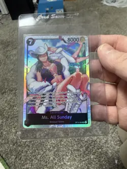 Bandai One Piece CCG Ms. All Sunday OP14 Holo Character 084 7 Cost 8000 Power - Image 1