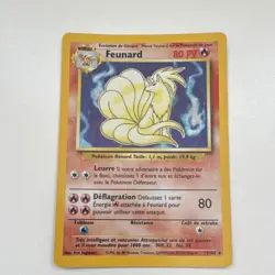 Pokemon Ninetales / Feunard 12/102 Holo Base Set 1999 French WOTC Vintage Card - Image 1