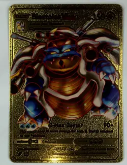 Pokemon Blastoise VMAX Gold Foil Card HP 350 - Image 1
