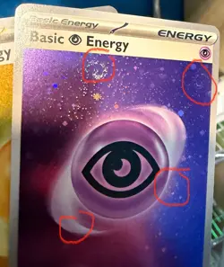 4 SWIRLS Psychic Energy *AND* 1 Swirl Electric Energy Pokemon Card Lot - Image 1