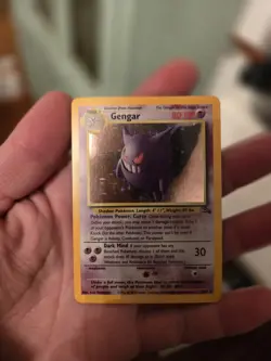 Pokemon Gengar 5/62 Fossil Holo Rare Unlimited English TCG Card - Image 1