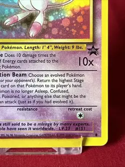 Mew Black Star Promo Holo 2000 Pokemon Card Near Mint Condition - Image 5