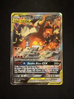 Pokemon Reshiram & Charizard GX Tag Team Promo Card SM 201 - Image 1
