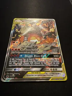 Pokemon Reshiram & Charizard GX Tag Team Promo Card SM 201 - Image 2