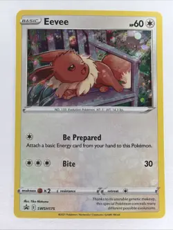 Pokemon Eevee SWSH175 Promo Holo SWSH: Sword & Shield Promo Cards TCG - Image 1