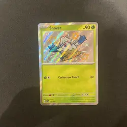 Pokemon Card Snover 100/091 Shiny Paldean Fates Near Mint - Image 1