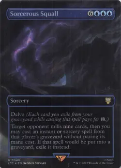 Sorcerous Squall (Borderless) Lord of the Rings Rare Surge Foil #548 NM MTG - Image 1