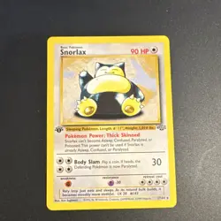Pokemon TCG Snorlax 1st Edition Jungle non holo Rare 27/64 - Image 1