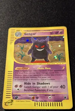 Pokemon EXPEDITION - #13/165 Gengar - Holo - ENG - Moderately Played - Image 4