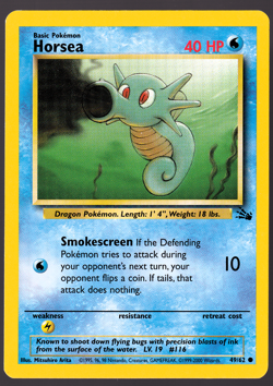Horsea 49/62 Fossil Pokemon Card 2000 NM - Image 1