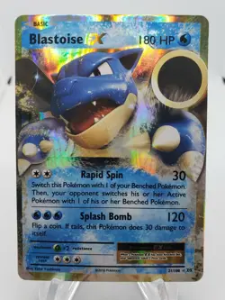 Pokemon TCG Blastoise-EX XY Evolutions 21/108 Holo Holo Rare EX Near Mint - Image 1