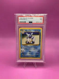 Pokemon Base Set Wartortle #42 PSA 7 Uncommon 1999 English - Image 1
