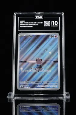 Cleffa 2023 Pokemon Scarlet And Violet Obsidian Flames 202/197 IR TAG 10 GemMint - Image 1