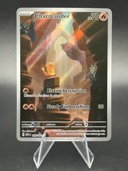 2023 Pokemon Charmander 168/165 Scarlet & Violet 151 Illustration Rare - Image 1