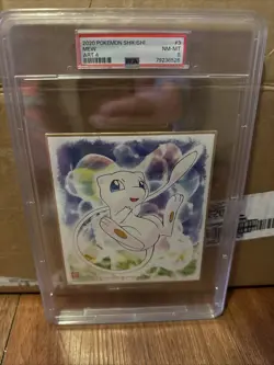 2020 Pokemon Shikishi Mew Art 4 PSA 8 - Image 1