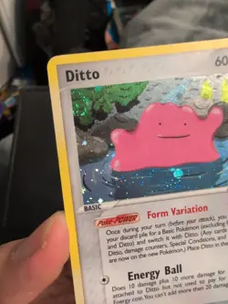 Pokemon Ditto 4/112 - EX FireRed & LeafGreen - Holo Rare - MP - Swirl - Image 3