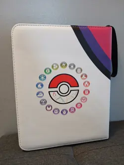 Pokemon Master Ball 3-Ring Binder 9-Pocket Faux Leather Hardcover With Zipper - Image 2