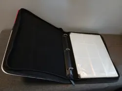 Pokemon Master Ball 3-Ring Binder 9-Pocket Faux Leather Hardcover With Zipper - Image 4