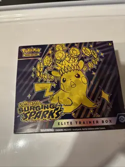 Pokemon Scarlet & Violet Surging Sparks Elite Trainer Box Pikachu ETB Sealed New - Image 2