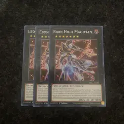 Yugioh! x3 Ebon High Magician LDS3-EN092 Common 1st Ed 3x Yu-gi-oh! - Image 1