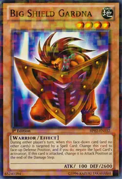 1x (LP) Big Shield Gardna - BP02-EN032 - Mosaic Rare - 1st Edition YuGiOh - Image 1