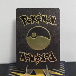 Pokemon Mewtwo GX 300hp Black Vinyl Gold Foil Fan Art Collector Card TCG - Image 2