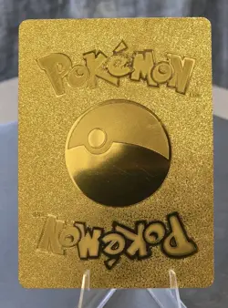 Pokemon Flying Pikachu V 710hp Gold Foil Fan Art Collector Card TCG - Image 2