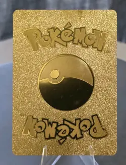 Pokemon Pikachu V 745hp Gold Foil Fan Art Collector Card TCG - Image 2