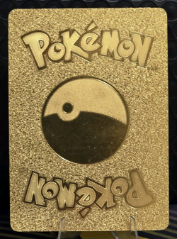 Pokemon Pikachu V 190hp Gold Foil Fan Art Collector Card TCG - Image 2