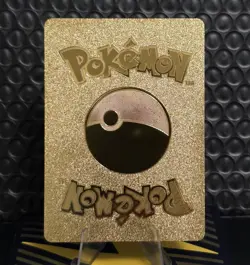 Pokemon Pikachu 70hp Gold Foil Fan Art Collector Card TCG - Image 2