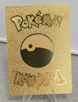 Pokemon Pikachu Mega Diancie Tag Cosplay Poncho Gold Foil Fan Art Collector Card - Image 2