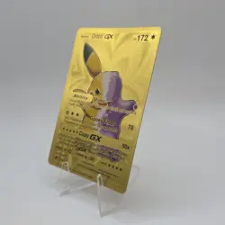 Pokemon Ditto GX 172hp Gold Foil Fan Art Collector Card TCG Pikachu - Image 3
